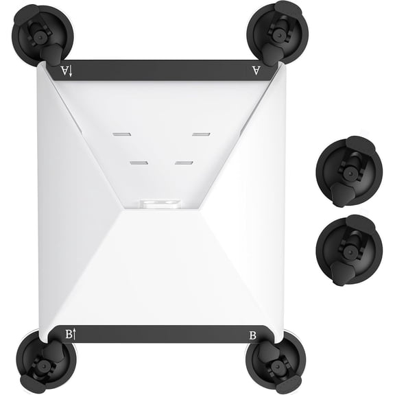 Starlink Mini Suction Mount with 6 Strong Suction Cups, Starlink Window Mount & Sunroof Mount for RV Truck SUV, Tool-Free Installation, All-Weather Design for Base Starlink Mini