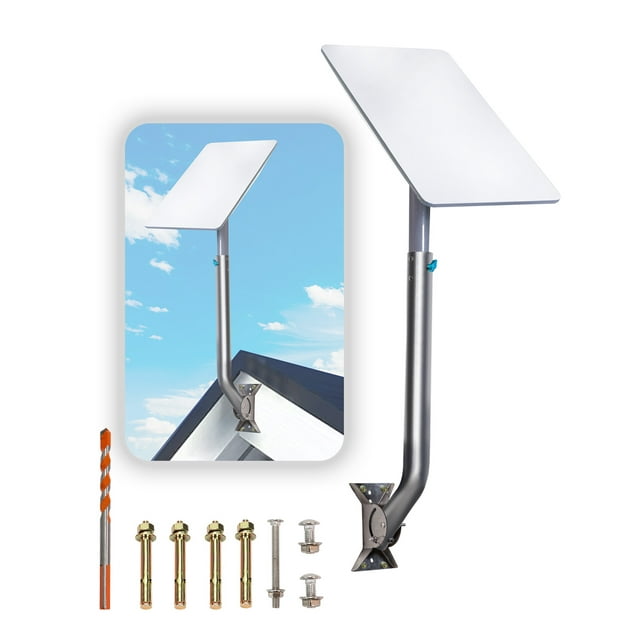 Starlink Mount, Adjustable Angle Starlink Long Wall Pole Mount