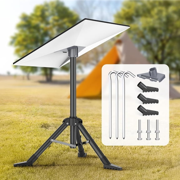 Starlink Tripod Stand for Starlink Standard 4/ Standard 4X/ Gen3/ V4 | with Pipe Adapter Outdoor Portable Starlink Mounting Kit for Camping and RV Travel