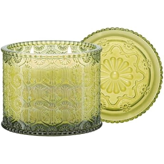 Starlit Golden Fir Candle - Cedarwood, Patchouli, Fir Balsam | 12 oz Large 2-Wick Soy Wax Candle | 60 Hours Clean Burn | Balsam and Fir Candle | Gift-Ready for Hosts & Gatherings