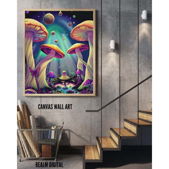 Starlit Stems - Canvas Wall Art