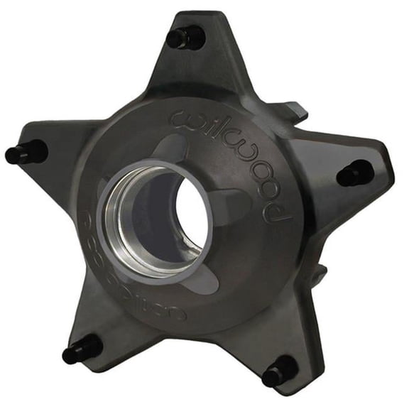 Starlite 55 Wide 5 Front Hub - Black - Snap-Cap - Standard Offset - 0.62 in. Coarse Studs, Drilled