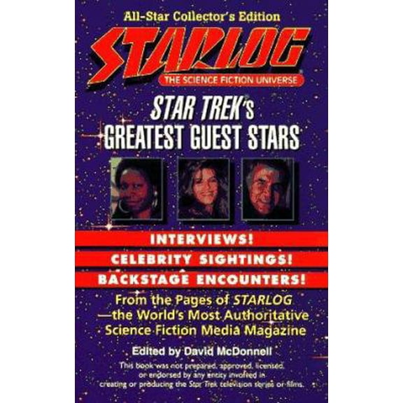 Pre-Owned Starlog: Star Trek's Greatest Guest Stars: Star Trek's Guest Stars (Mass Market Paperback) 0061056626 9780061056628