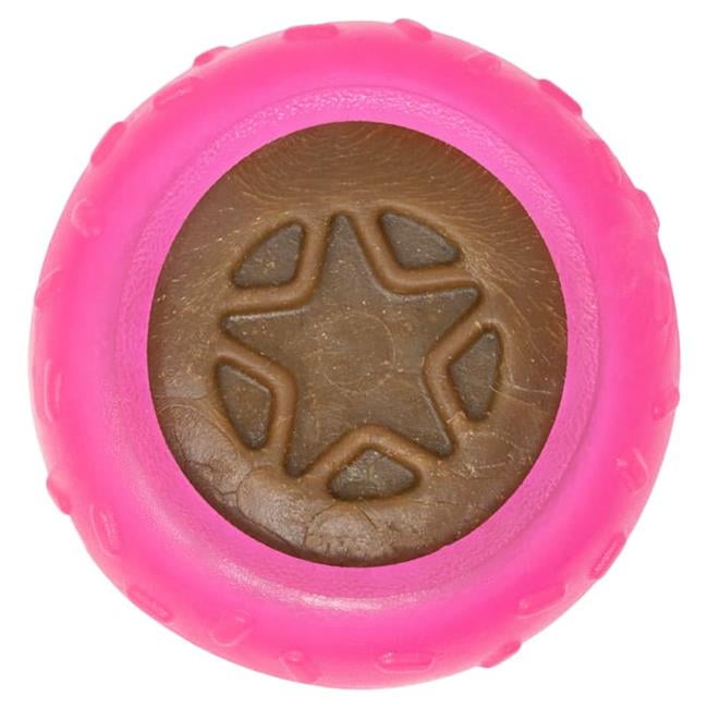 Starmark  Everlasting Donut Treat Dog Toy, Pink - Large