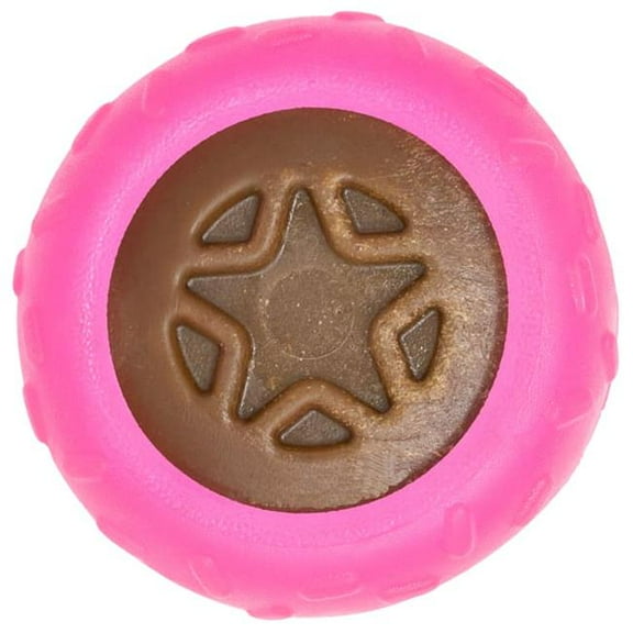 Starmark  Everlasting Donut Treat Dog Toy, Pink - Medium