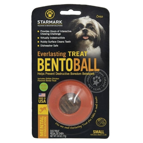 Starmark Everlasting Treat Bento Ball Dog Chew Toy, SM