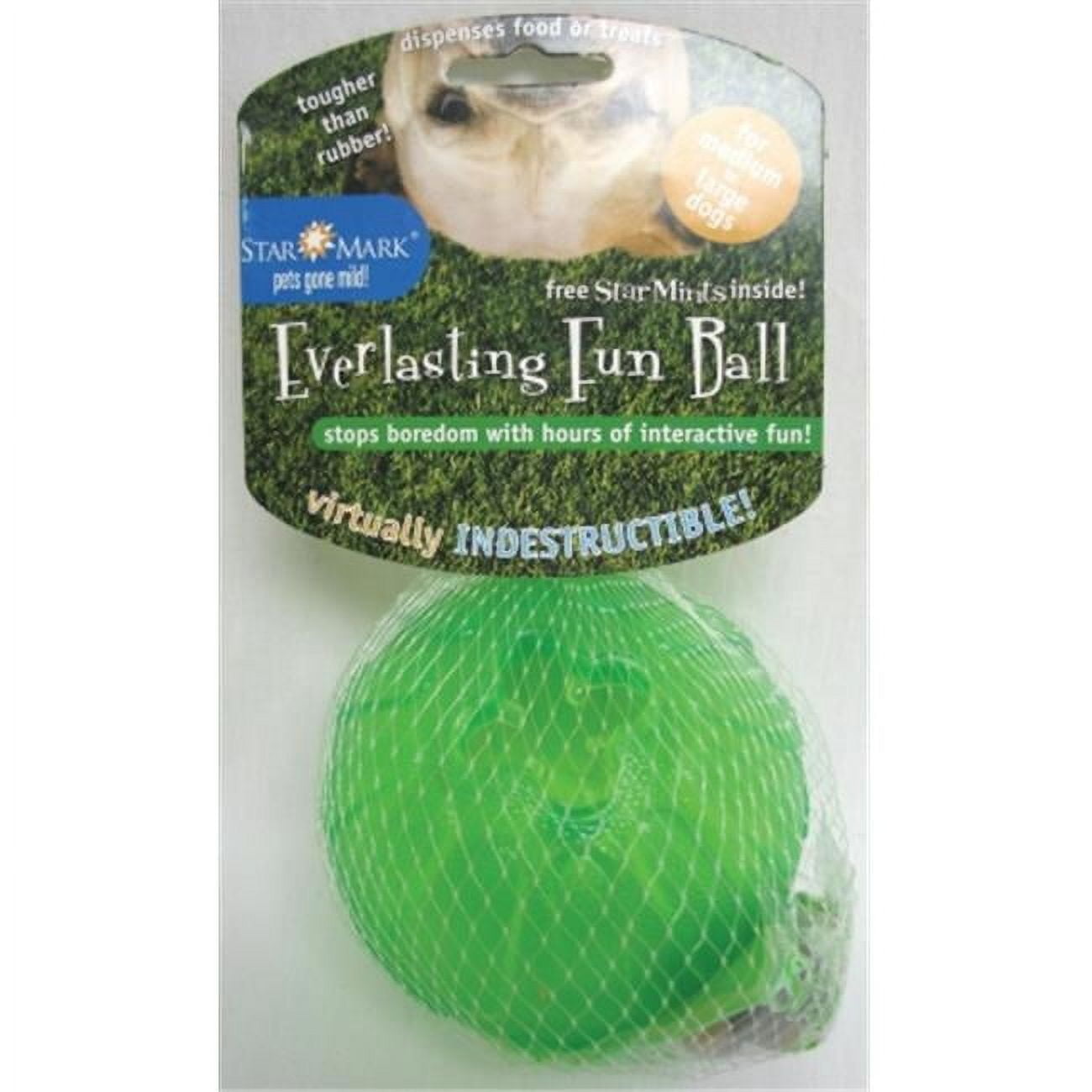 Starmark Treat Dispensing Chew Ball- Green Medium-large SMFBML