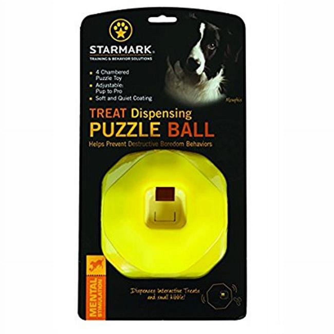 Starmark Treat Dispensing Chew Ball Dog Toy