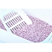StarmenPet Tofu Cat Litter Clumping Flushable Cat Litter. Large Package 45LB (Lavender), White
