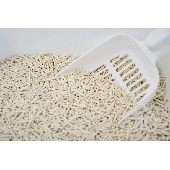 StarmenPet Tofu Cat Litter Clumping Flushable Cat Litter. Large Package 45LB (Milk), White