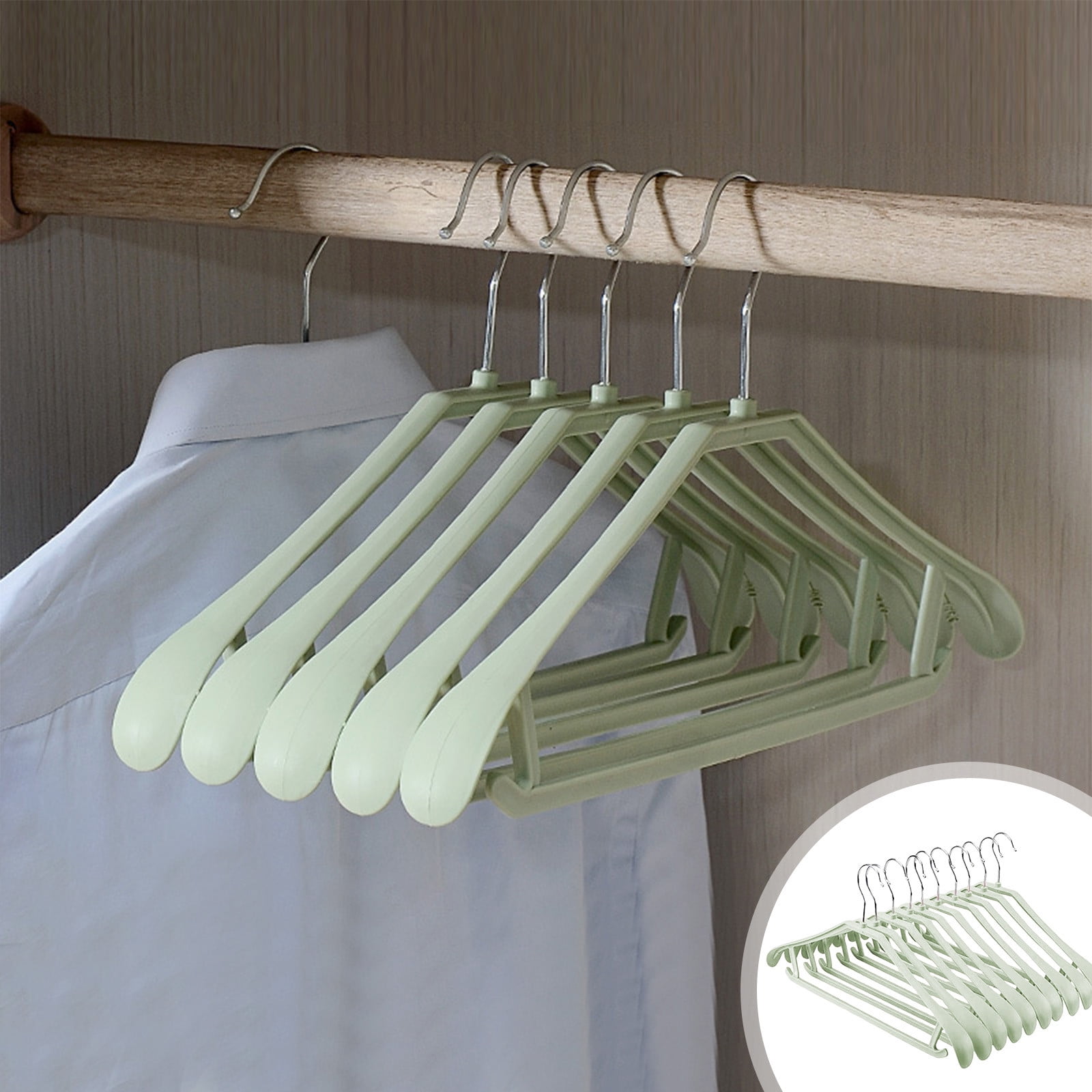 ZZkhGO 10pcs Plastic Clothes Racks, Non-Tracking Drying Racks ...