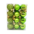 thumbnail image 1 of Staron 24Pcs Green Christmas Ornaments, Christmas Tree Balls Ornaments for Xmas Christmas Tree 30mm/1.18" Mini Shatterproof Christmas Ornaments Hanging Ball for Holiday Christmas Decorations, 1 of 3
