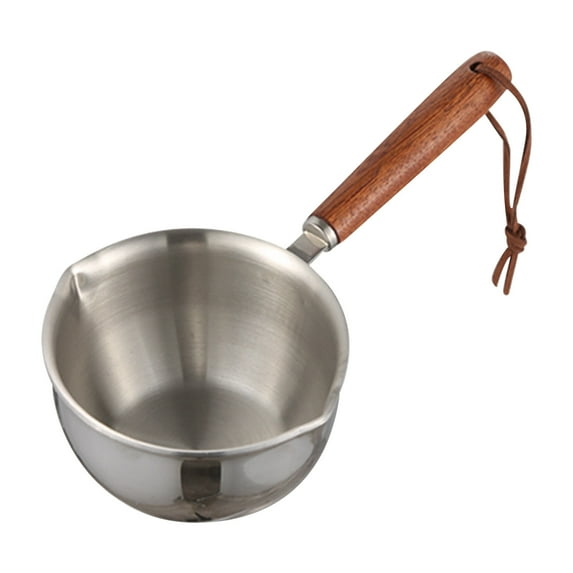 Staron 304 Stainless Steel Mini Pouring Pot, Thickened Multi-Layer Butter Melting Saucepan, Kitchen Oil Warming Pot with Handle