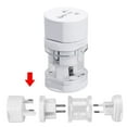 thumbnail image 1 of ZZkhGO 4-in-1 Universal Travel Adapter, Multi Country Plug Adapter Converter, Compact Portable for International Travel, 1 of 6