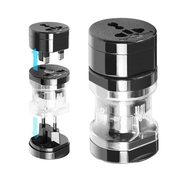 ZZkhGO 4-in-1 Universal Travel Adapter, Multi Country Plug Adapter Converter, Compact Portable for International Travel