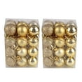 thumbnail image 1 of Staron 48Pcs Gold Christmas Ornaments, Mini Christmas Balls Ornaments 30mm/1.18" Small Christmas Balls Christmas Tree Decorations Shatterproof Christmas Ornaments Hanging Ball for Xmas Tree, 1 of 3