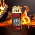 thumbnail image 1 of Staron under $5 Electroplated Metal Dual-Flame Torch Lighter 7.5x3.6cm Windproof Refillable, Butane Gas Lighter for Outdoor Camping BBQ, Adjustable Flame Jet Fire Lighter, 1 of 3