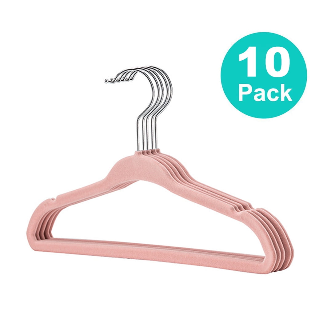 Staron under $5 Non-Slip Velvet Kids Hangers, 10/20/30 Pack Children Clothes Hangers with 360 Swivel Hook for Jackets Pants Dresses, Garment Hangers Wardrobe Organizers
