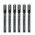 thumbnail image 1 of Staron 6pc Black Acrylic Paint Marker Pen Set, Water-Based Ink for Art and Craft, Permanent Graffiti Writing Markers, 1 of 4