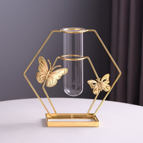 Staron Artificial Flower Arrangement with Glass Vase, Home Decoration for Living Room Dining Table, Simulation Hydroponic Flowers