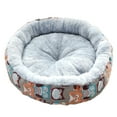 thumbnail image 1 of Staron Cat Beds for Indoor Cats (Gray), Large Cat Beds for Indoor Cats Pet Small Dog Medium Kennel Carrier Round Comfortable And Soft, 1 of 6