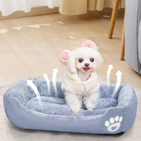 Staron Cat Houses for Indoor Cats (Gray), Bed for Cats Dog Beds For Medium Dogs Washable Dog Bed Comfortable And Breathable Pet Bed Rectangle Warming Dog Bed For Medium Dogs