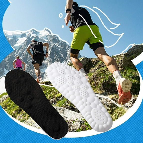 Staron Comfort Gel Shoe Insoles, Thickened Cushioning with Arch Support, Shock Absorbing Foot Pads for Long Standing and Sports
