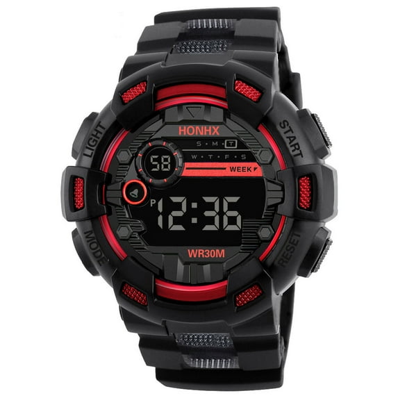 Staron Electronic Sports Watch, Six Styles Digital Wristwatch with Buttons, Luminous Display and Water Resistance for Daily Use