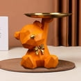 thumbnail image 1 of Staron Exquisite Bear Tray Ornament 20x18cm, Multifunctional Home Decoration, Storage Decorative Tray, 1 of 5