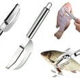 thumbnail image 1 of ZZkhGO Fish Scaler, Stainless Steel Scraper, Serrated Blade Fish Scaler for Kitchen Cooking Cleaning, 1 of 7