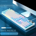 thumbnail image 1 of ZZkhGO Floating Mechanical Gaming Keyboard, Ultra Slim LED Backlit Keyboard, Spill Resistant Wired Keyboard for Desktop Computers, 1 of 5