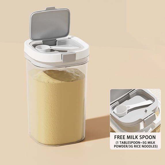 Staron Food-Grade Milk Powder Container, Light-Proof Airtight Sealed Can for Baby Formula, Large Capacity Portable Dispenser Box for Cereal Flour Coffee Dry Food Storage