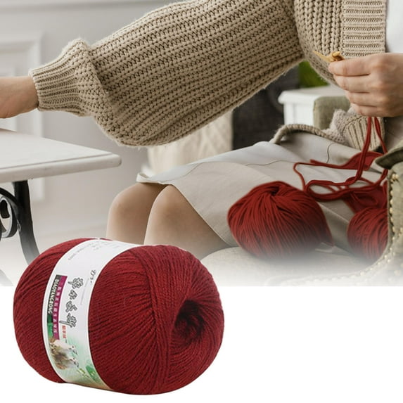 Staron Hand Knitting Wool Yarn, Medium Thick Yarn for Scarf Making Craft, DIY Knitting Yarn Ball