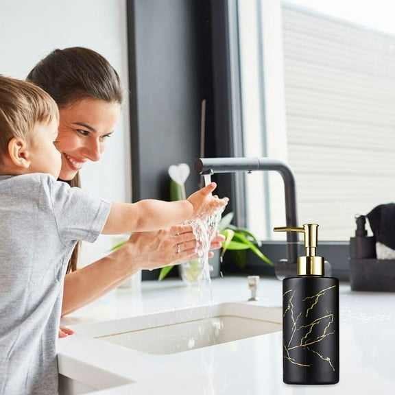 Staron Hand Sanitizer Bottle Refillable Glass Container, Reusable Dispenser for Lotion Soap in Bathroom Household and Travel