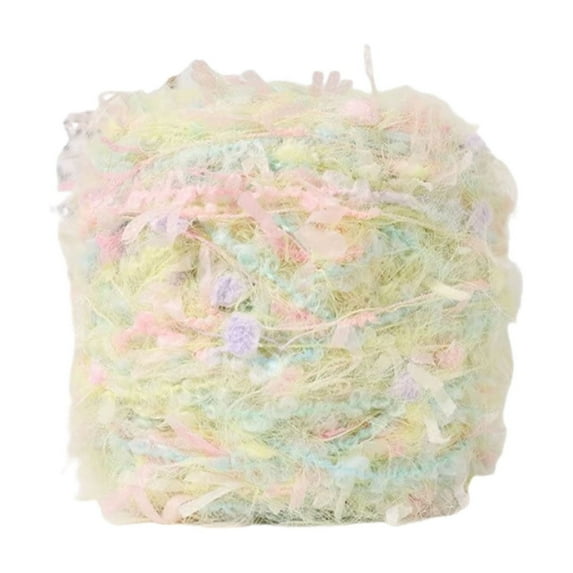 ZZkhGO Hand Spun Art Yarn, 100g Colorful Wool Roll, Soft Blended Fiber for Knitting Scarves Hats