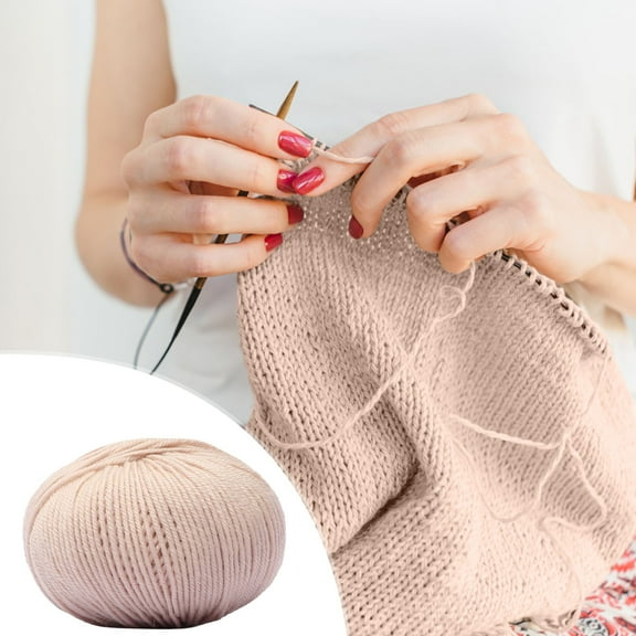 Staron Hand-Woven Medium Coarse Wool Yarn for Knitting, 2.0mm Diameter Soft Warm Merino Wool Skein for Scarves Hats Sweaters, Craft Knitting Yarn Ball