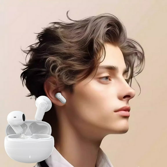 Staron In-Ear Bluetooth Headphones 5.4, Noise Cancelling Wireless Earbuds with Surround Sound, Type-C Fast Charging with 6.5-Hour Battery
