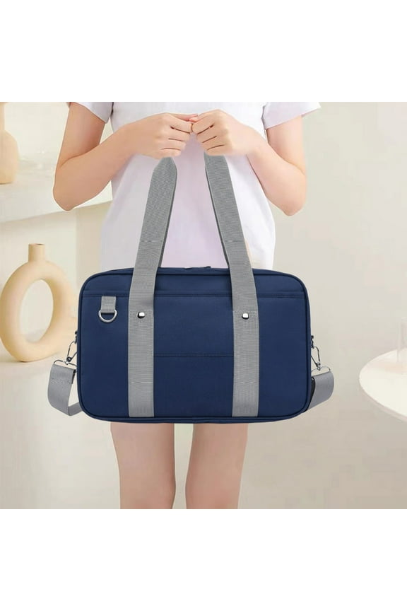 Japanese School Bag Shoulder Backpack, Adjustable Crossbody Strap Multiple Pockets, Anime Style for Women Cosplay Daily Use