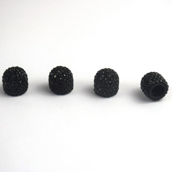 ZZkhGO Jeweled Tire Caps, Bling Rhinestone Wheel Covers, 4PCS Anti-Rust Car Accessories