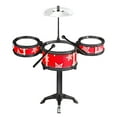 thumbnail image 1 of Staron Kids Drum Kit, 5-Piece Jazz Drum Set with Stool, Musical Instrument Toy for Toddlers and Beginner Boys Girls, 1 of 2