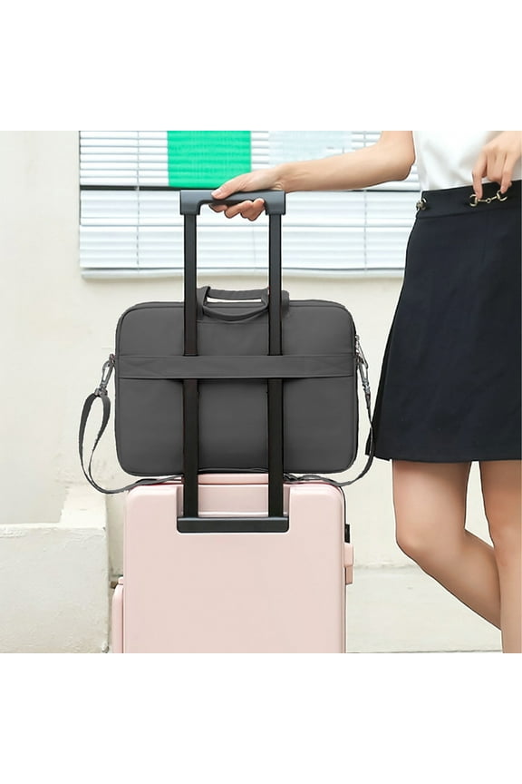 Laptop Messenger Bag, Water-Resistant Shoulder Bag for Laptop Tablet, Compact Computer Bag for Work Commute