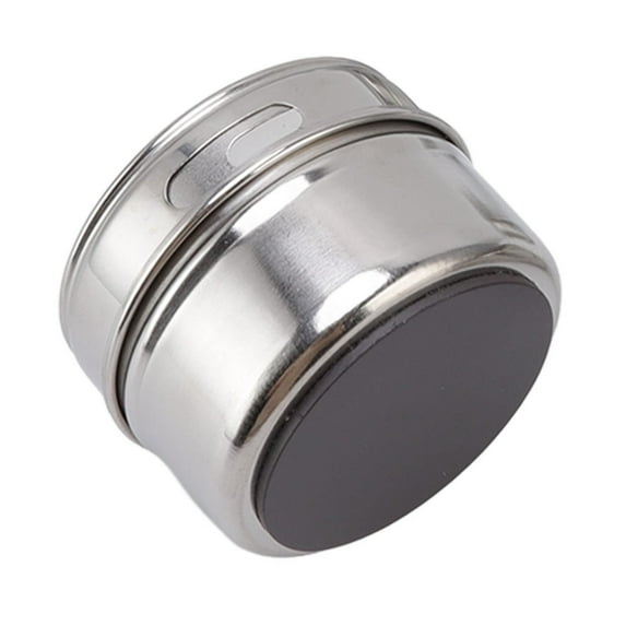Staron Magnetic Spice Jars with Stainless Steel Rack, Kitchen Condiment Storage Containers, Airtight Seasoning Shakers