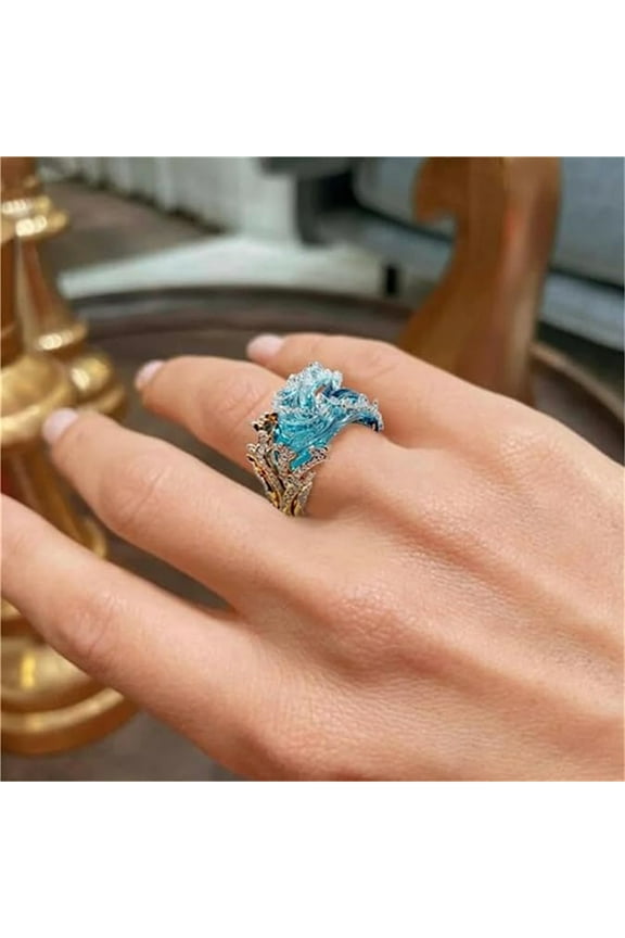 Staron Oath Jewelry Set Necklace Earrings Ring, Adjustable Beach Summer Jewelry for Women, Fashion Jewelry Set and Gift