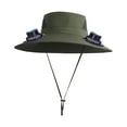 thumbnail image 1 of Staron Outdoor Wide Brim Hat with Fans Solar Power - Solar Fan Hat - Solar Fan Hats for Men - Hat with Fans - Sun Hat with 2 Solar Fan, 1 of 4