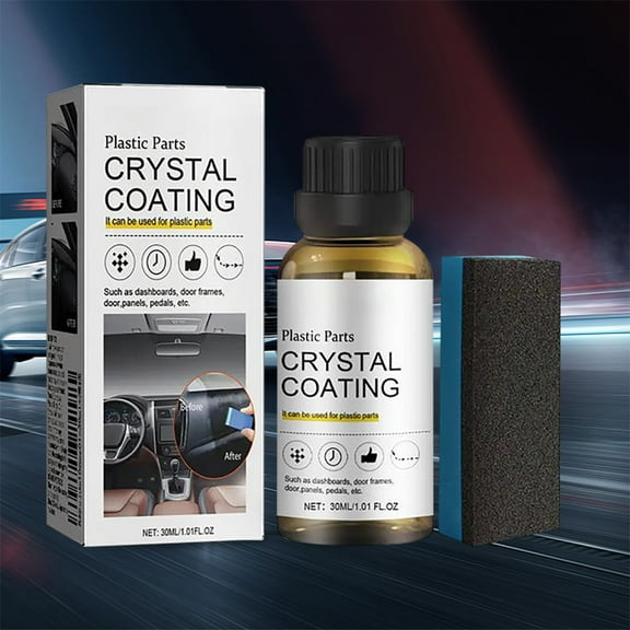 ZZkhGO Plastic Repair Agent, Automotive Refurbishment Coating, Scratch Remover Sponge for Interior Exterior Parts