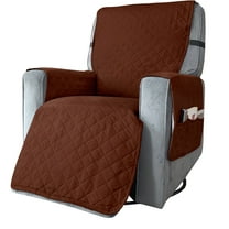 Staron Recliner Chair Cover with Pockets, Anti-Dirty Pet Sofa Protection Towel, Universal Furniture Cover