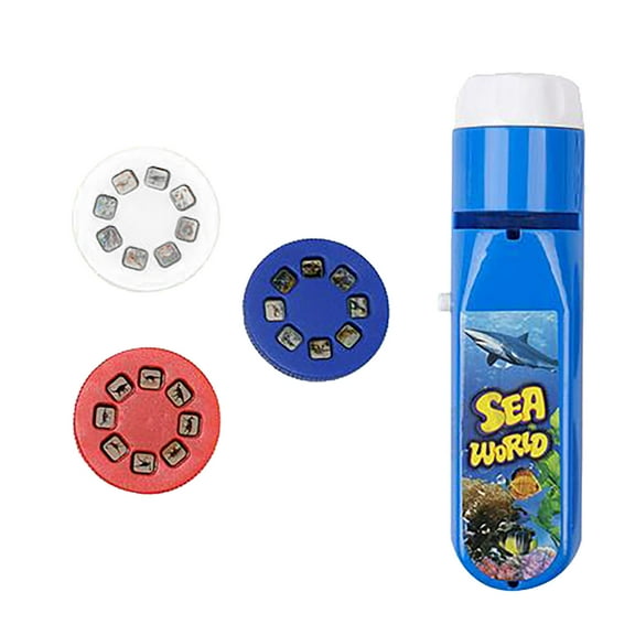 Staron Slide Projector Flashlight Toy, Educational Projection Lamp with Multiple Themes for Kids Learning, Projector Toys