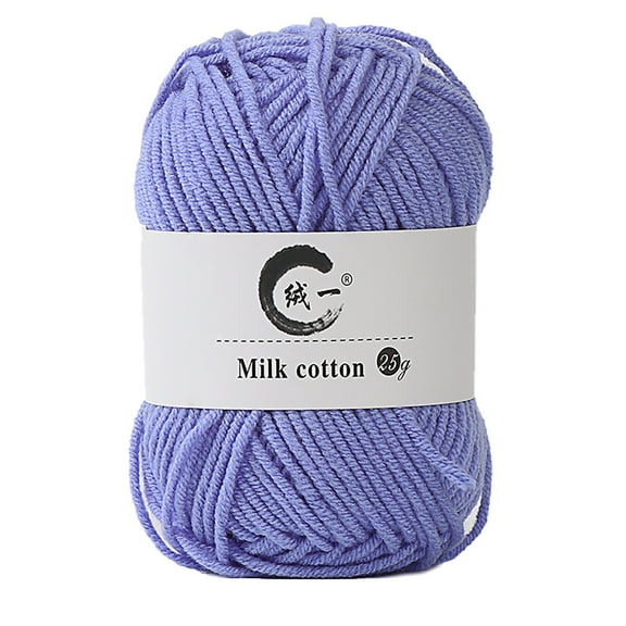 Staron Soft Baby Cotton Wool Yarn for Knitting, 25g Skeins Milk Cotton Acrylic Blend for Crochet Crafts, Hand Knitting Yarn for Scarves Hats