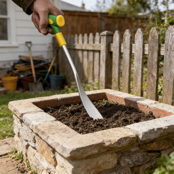 Staron Stainless Steel Garden Trowel, Handheld Mini Weeding Shovel Digging Tool, Compact Portable Gardening Tool for Weeding Planting Harvesting Garlic Potting Soils Herbs Flowers