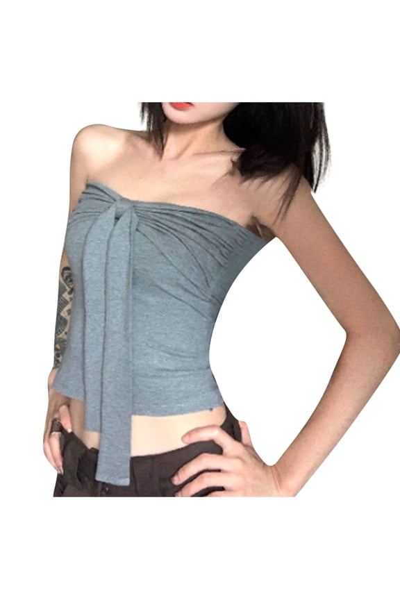Summer Sleeveless Tank Tops for Women Casual Comfy Round Neck Solid Color Basic Fashion Top, Gray M